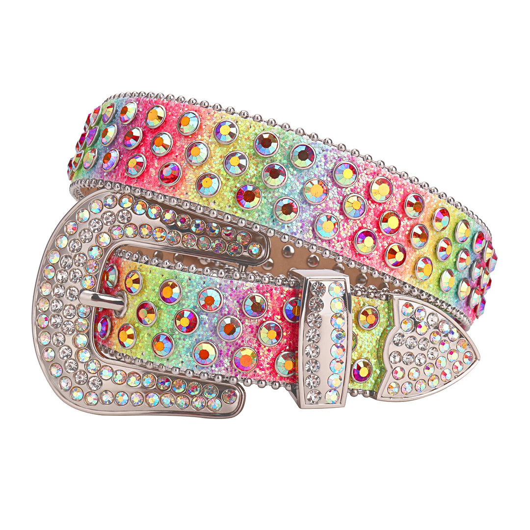 Designer belt with diamonds best sale