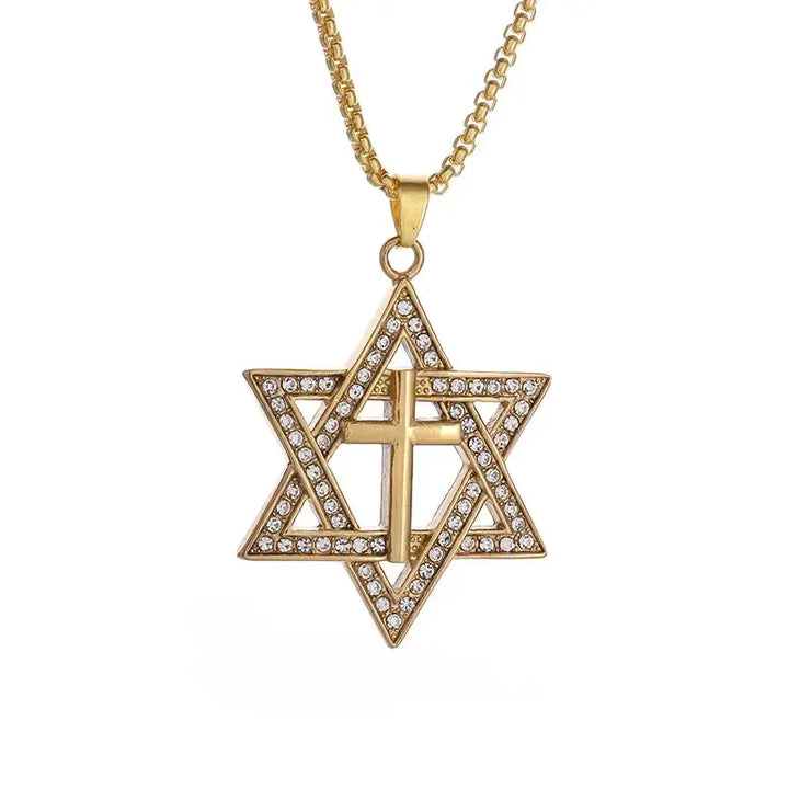Étoile De David En Or 18 Carats – Poids 1,19 Grammes – Bijou Occasion Rénové