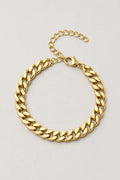 5mm Gold-tone Cuban Link Bracelet — presentation — Gold-tone