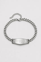 Custom Cuban Link Bracelet — presentation — Silver-tone