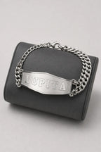 Custom Cuban Link Bracelet — stand — Silver-tone