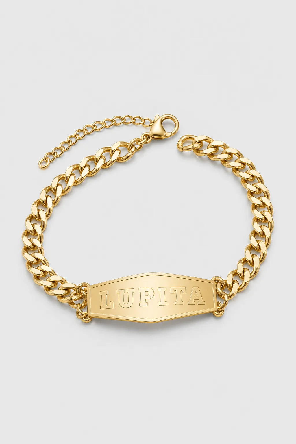 Custom Cuban Link Bracelet — variant — Gold-tone