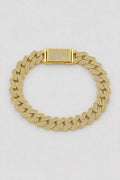 Two-Tone Cuban Link Bracelet — variant — Gold-tone