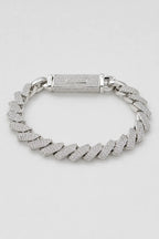 Two-Tone Cuban Link Bracelet — variant — Silver-tone
