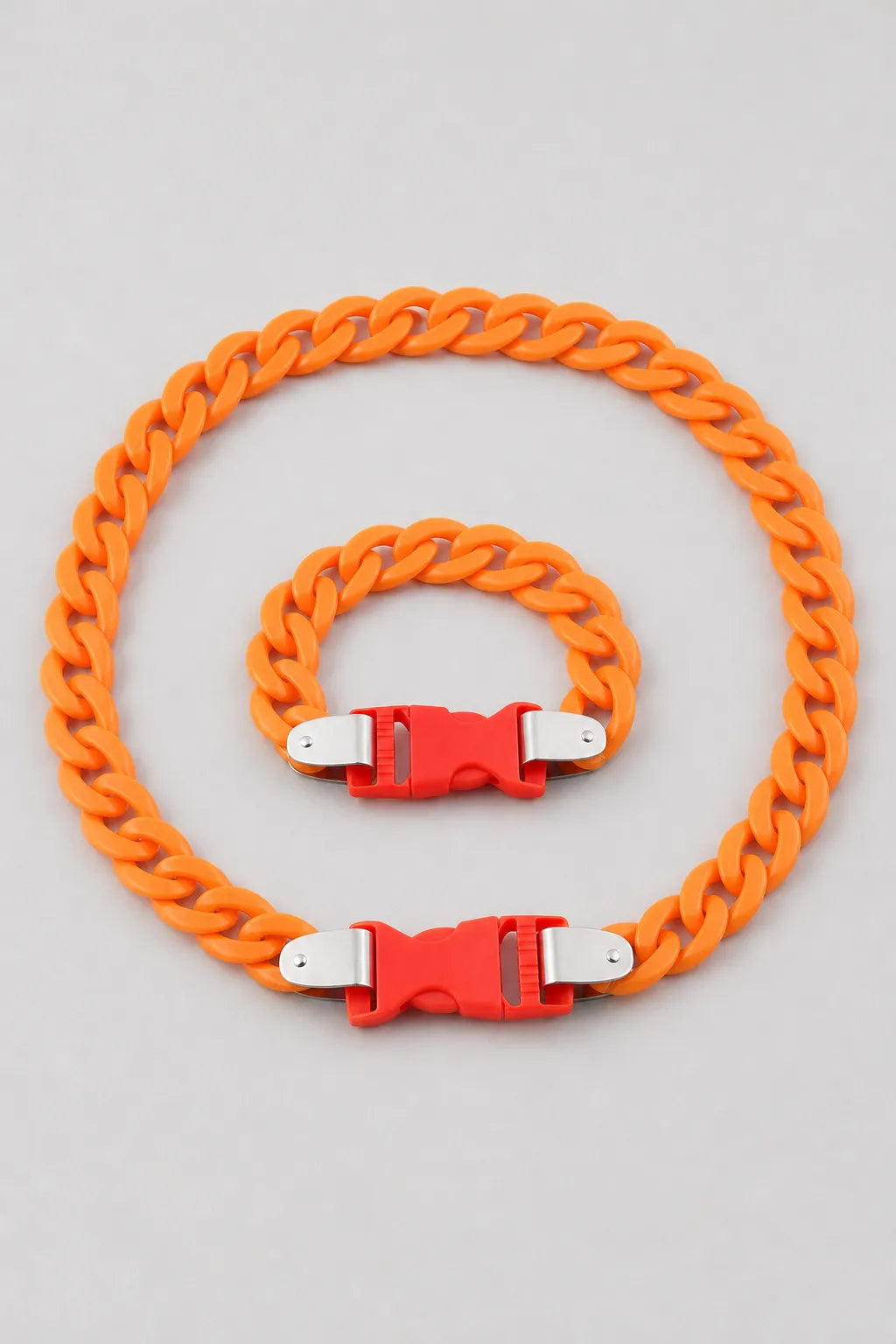 Plastic Cuban Link Chain — variant — Orange