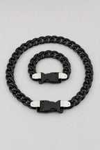 Plastic Cuban Link Chain — variant — Shiny Black