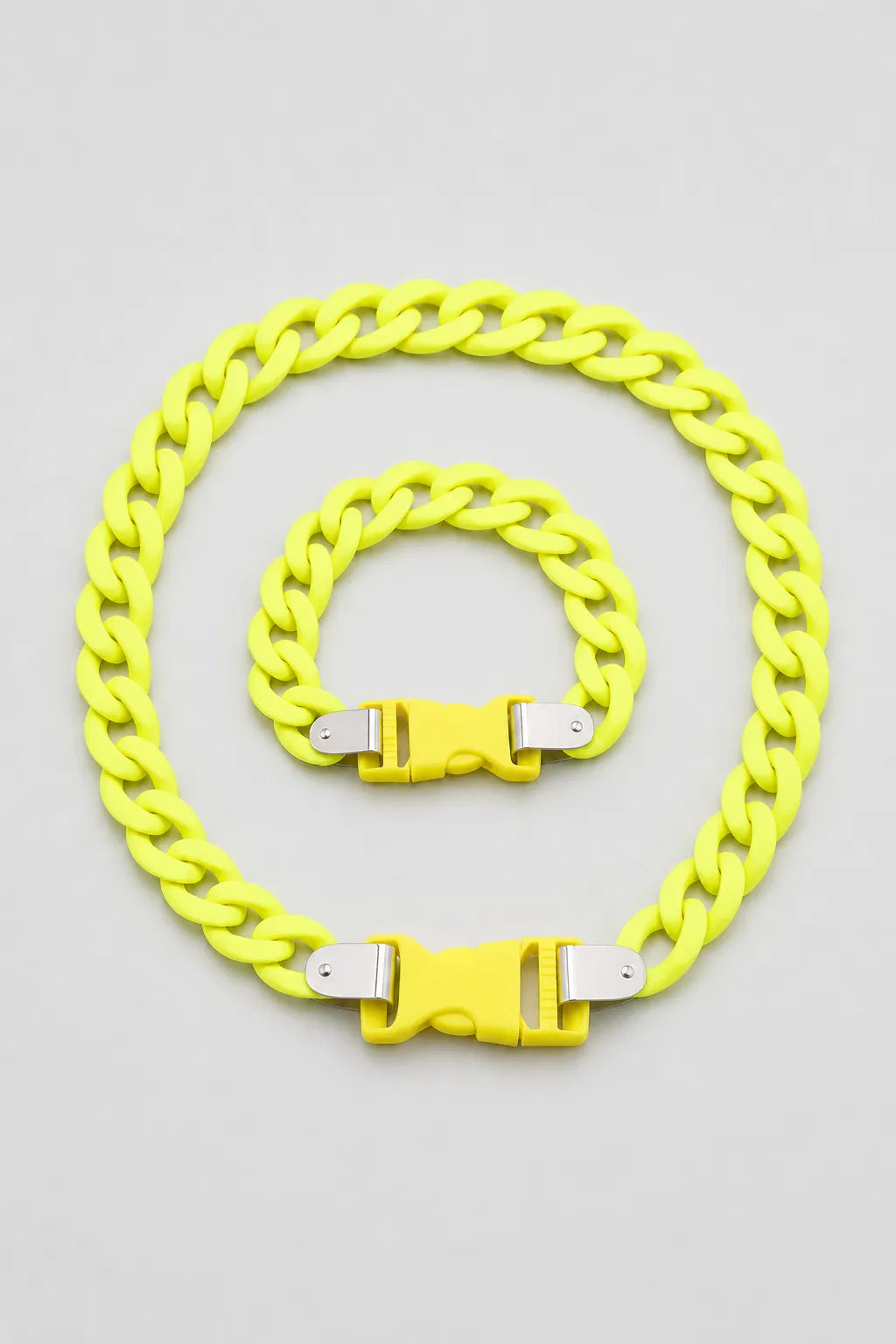 Plastic Cuban Link Chain — variant — Yellow