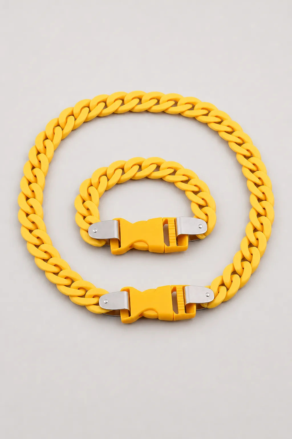 Plastic Cuban Link Chain — variant — Ginger Yellow