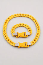 Plastic Cuban Link Chain — variant — Ginger Yellow