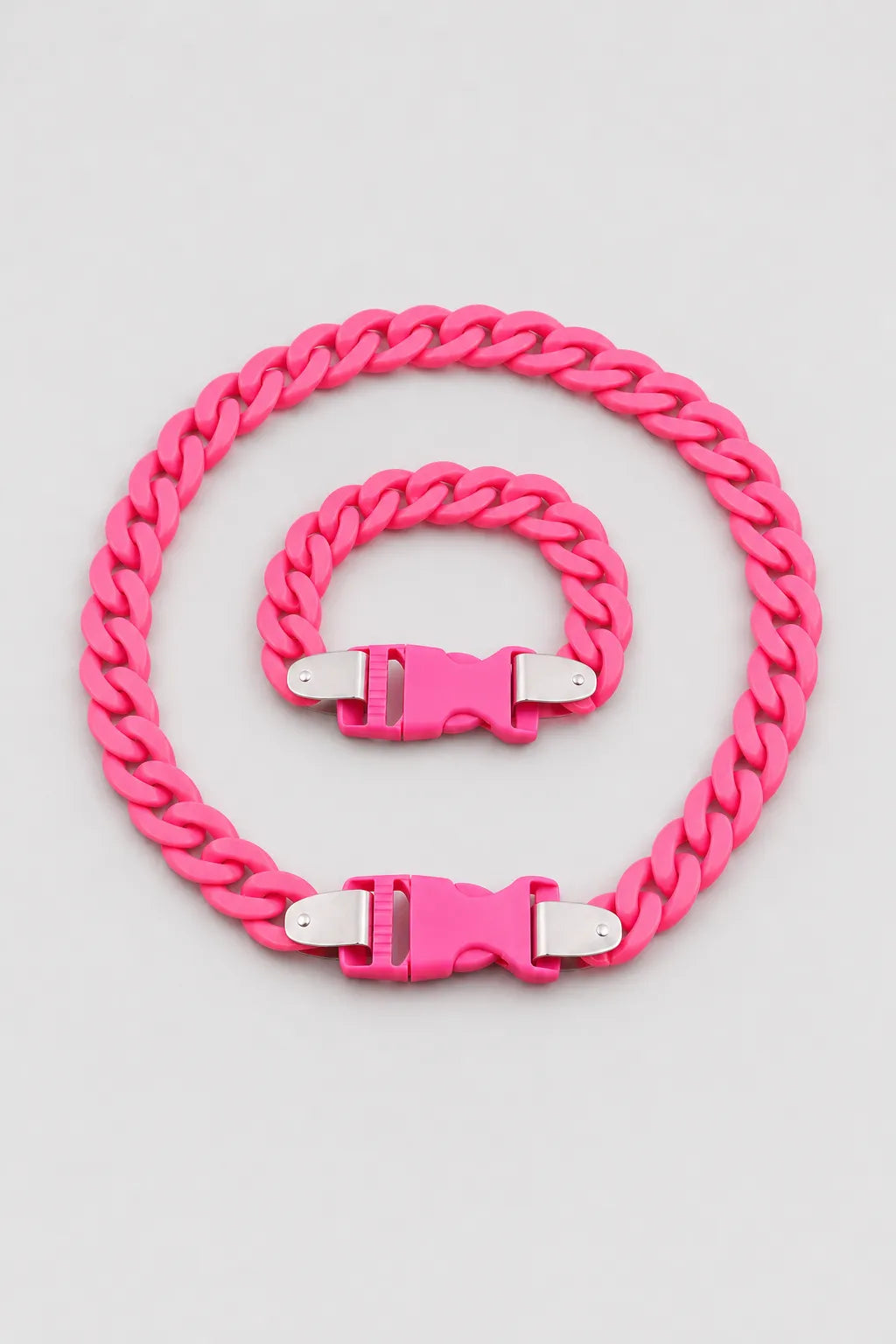 Plastic Cuban Link Chain — variant — Pink