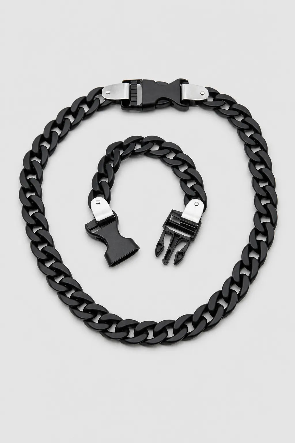 Plastic Cuban Link Chain — variant — Matte Black