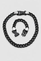 Plastic Cuban Link Chain — variant — Matte Black