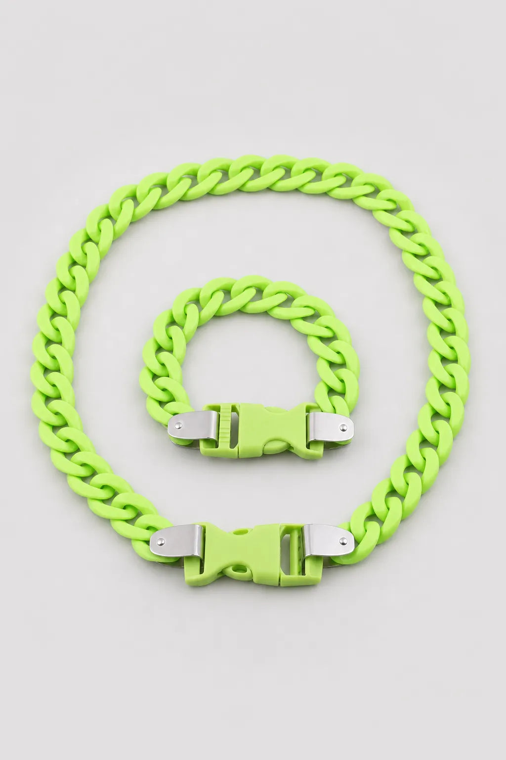 Plastic Cuban Link Chain — variant — Green