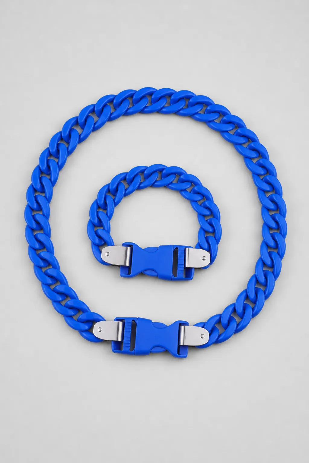 Plastic Cuban Link Chain — variant — Blue