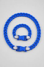 Plastic Cuban Link Chain — variant — Blue