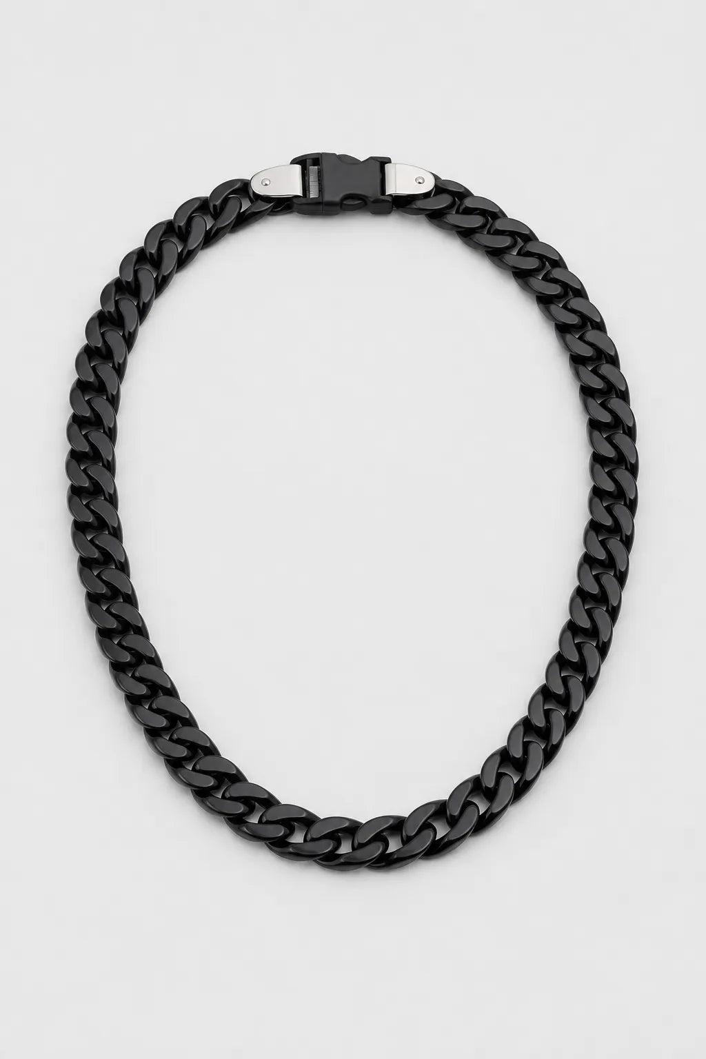Acrylic Cuban Link Chain — variant — shiny black