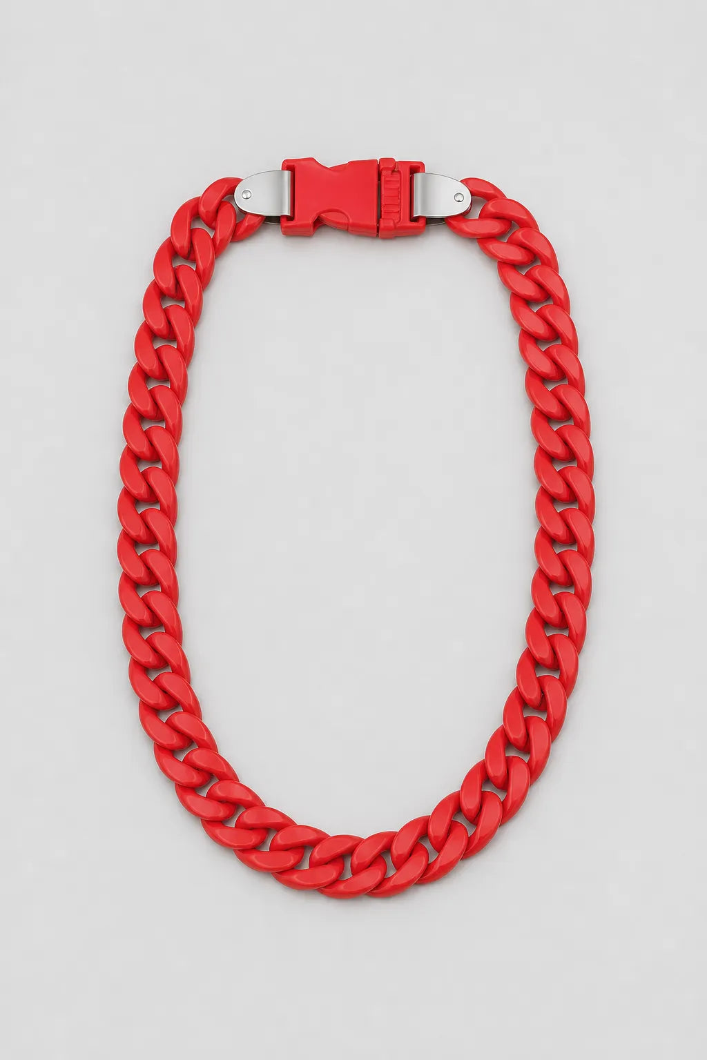 Acrylic Cuban Link Chain — variant — red