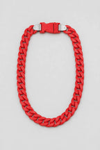 Acrylic Cuban Link Chain — variant — red