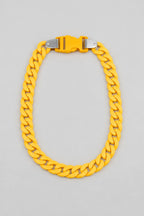 Acrylic Cuban Link Chain — variant — ginger yellow