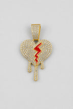 Broken Heart Cuban Chain — variant — gold-tone