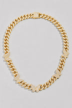 Butterfly Cuban Link Chain — presentation — Gold-tone