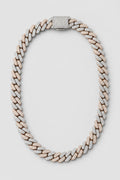 Two-Tone Cuban Link Chain — presentation — rose-gold-tone and silver-tone