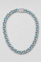 Blue Cuban Link Chain — presentation — Blue