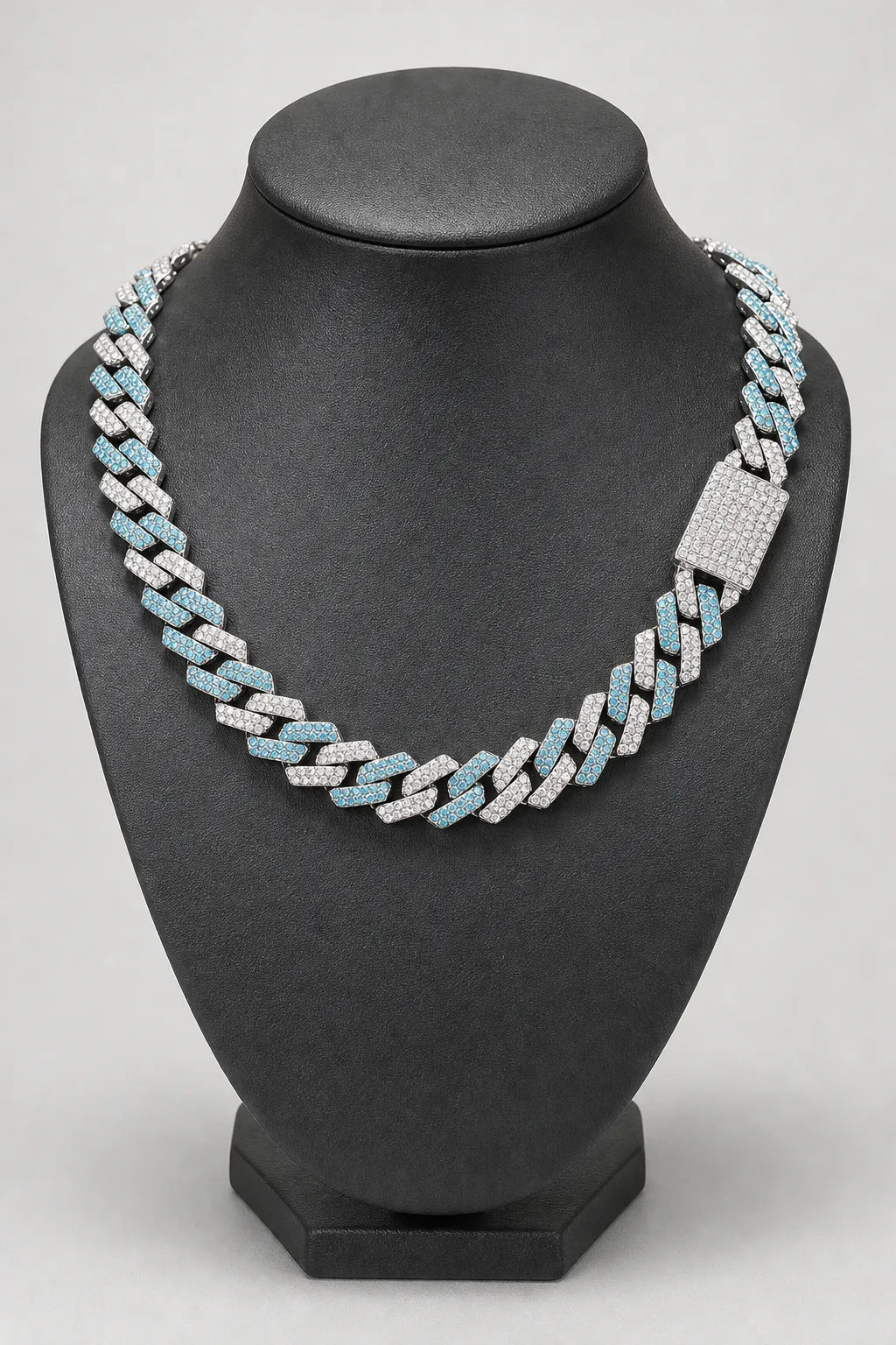 Blue Cuban Link Chain — stand — Blue