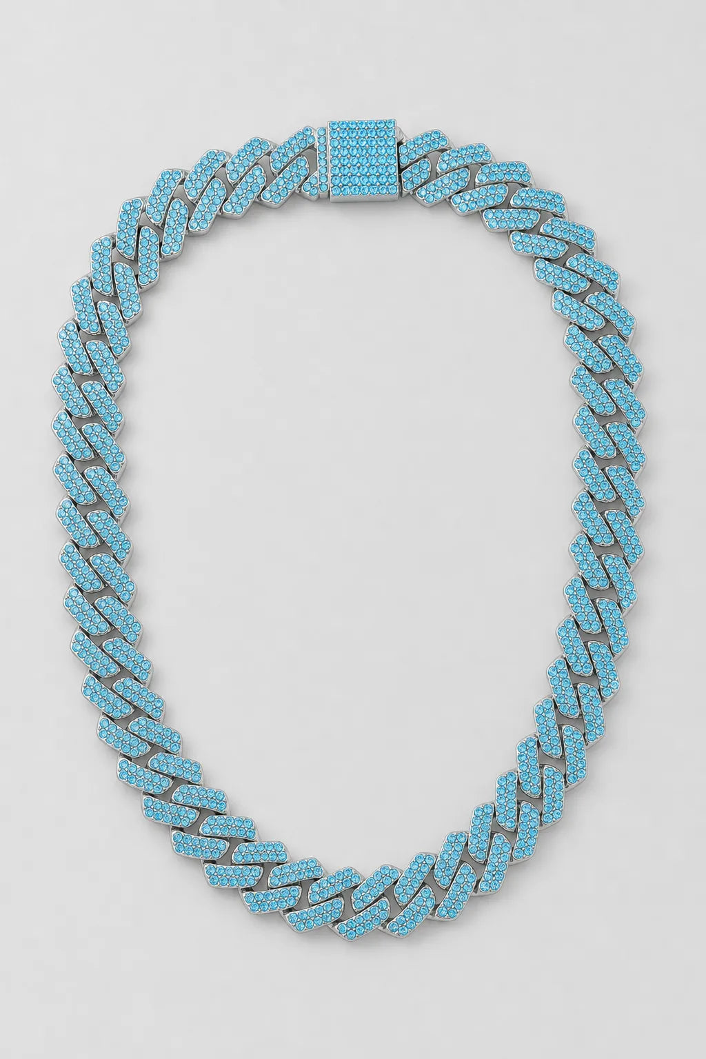 Blue Cuban Link Chain — variant — Full Blue