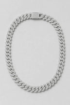 Blue Cuban Link Chain — variant — Silver color