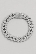 Blue Cuban Link Chain — variant — Silver color