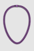 Purple Cuban Link Chain — presentation — Black-plated color
