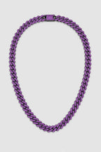 Purple Cuban Link Chain — presentation — Black-plated color