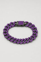 Purple Cuban Link Chain — variant — Black-plated color