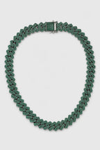 Green Cuban Link Chain — presentation — green