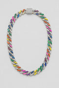Rainbow Cuban Link Chain — presentation — rainbow
