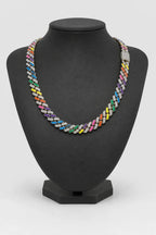 Rainbow Cuban Link Chain — stand — rainbow