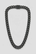 Black Iced Out Cuban Chain — variant — black-tone