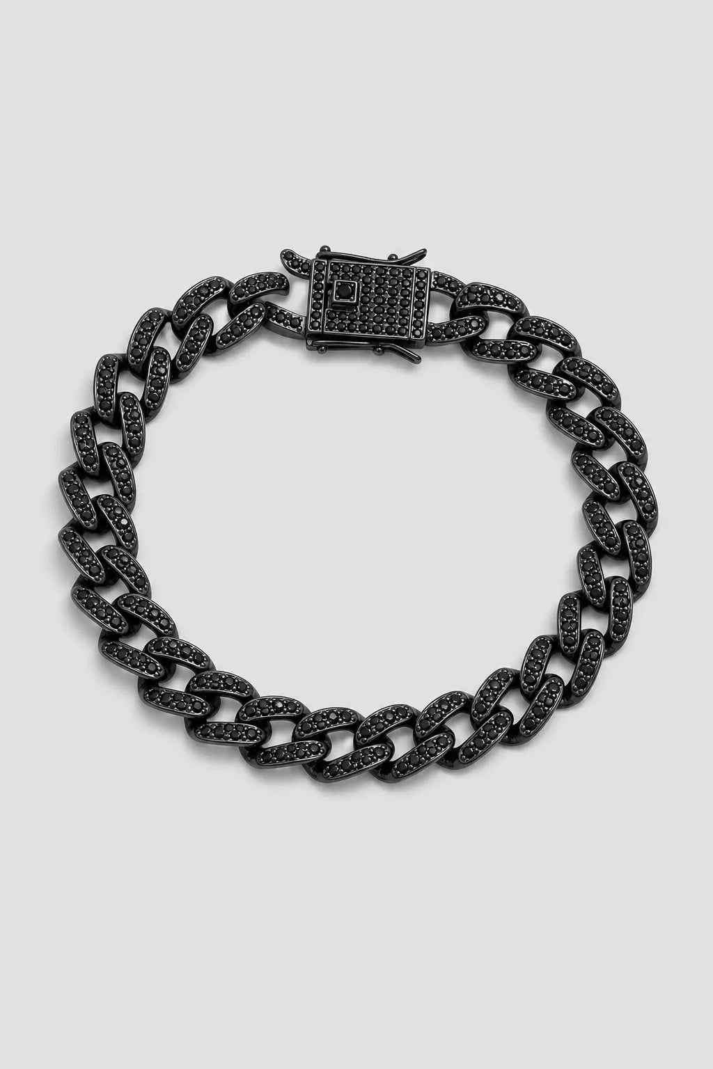 Black Iced Out Cuban Chain — variant — black-tone