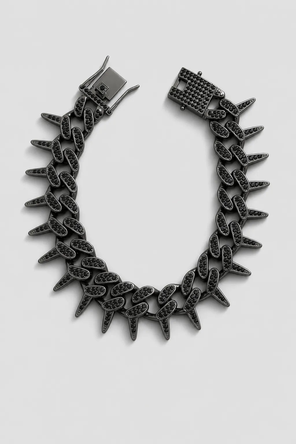 Black Iced Out Cuban Chain — variant — black-tone
