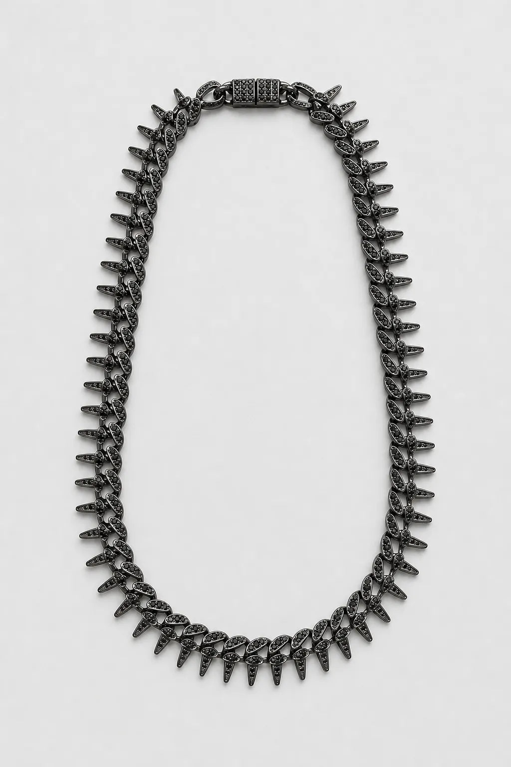 Black Iced Out Cuban Chain — variant — black-tone