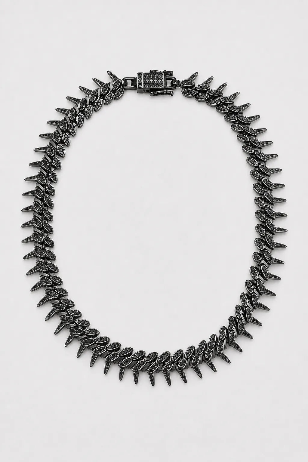 Black Iced Out Cuban Chain — variant — black-tone