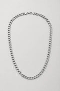 6mm Silver-tone Cuban Link Chain — presentation — silver-tone