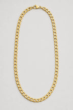 7.5mm Gold-Tone Cuban Link Chain — presentation — Gold-tone