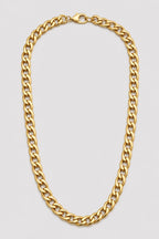10mm Gold-tone Cuban Link Chain — presentation — Gold-tone