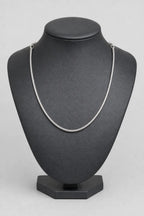 3mm Silver-Tone Snake Chain — stand — Silver-tone