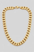 17mm Gold-Tone Cuban Link Chain — presentation — Gold-tone