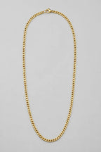 3mm Gold-tone Cuban Link Chain — presentation — Gold-tone