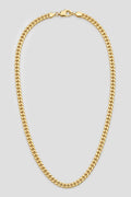 4.5mm Gold-Tone Cuban Link Chain — presentation — Gold-tone
