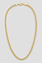 4.5mm Gold-Tone Cuban Link Chain — presentation — Gold-tone